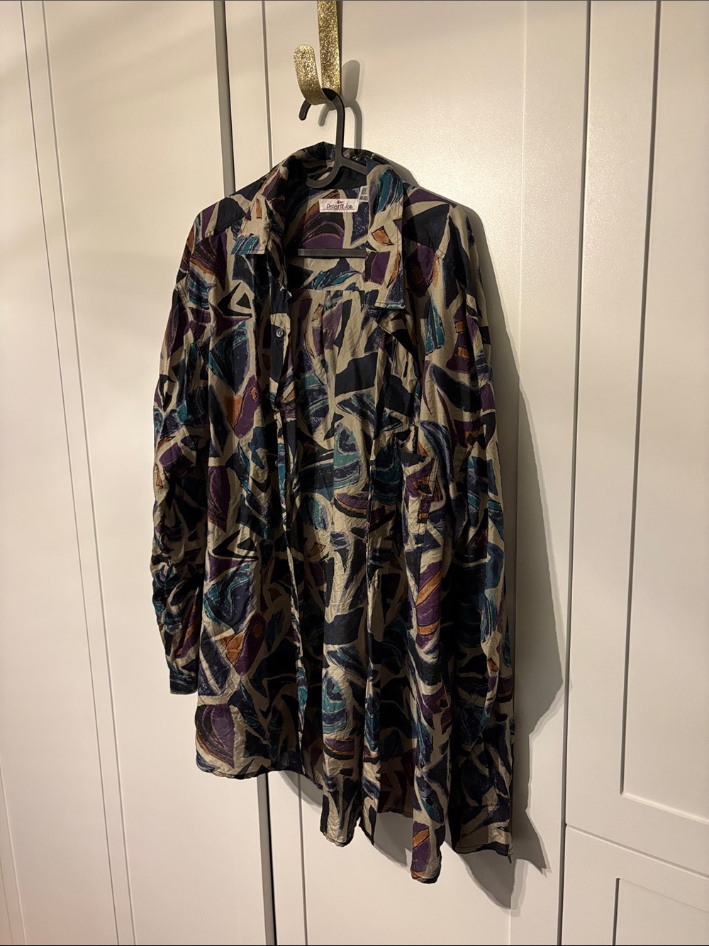 Vintage Peter Et John silk button down shirt